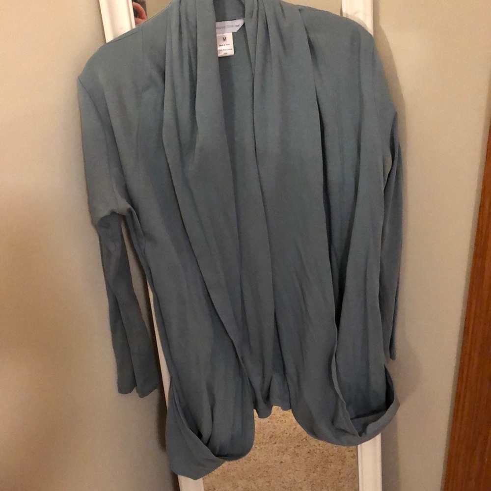 Blue cardigan